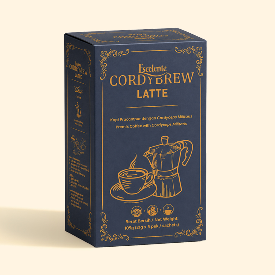 Escelente CordyBrew Latte with Cordigard™ extract